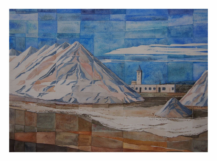 Salinas del Cabo- V Acuarela/ papel 36x48cm