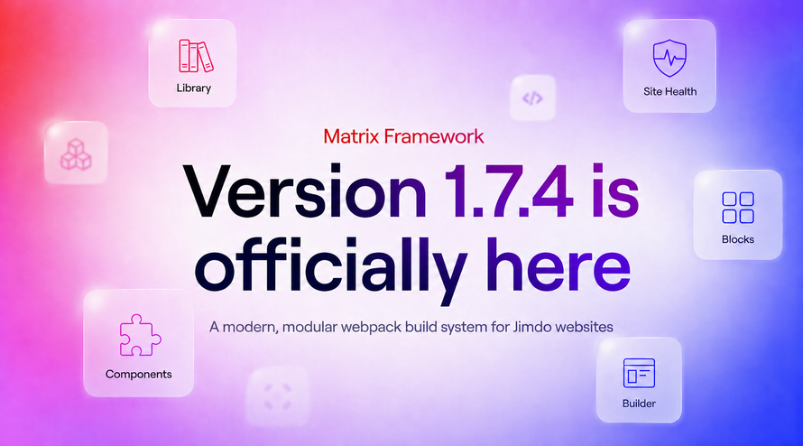 Matrix Framework v1.7.4: A Smarter Admin Workflow for Jimdo Websites