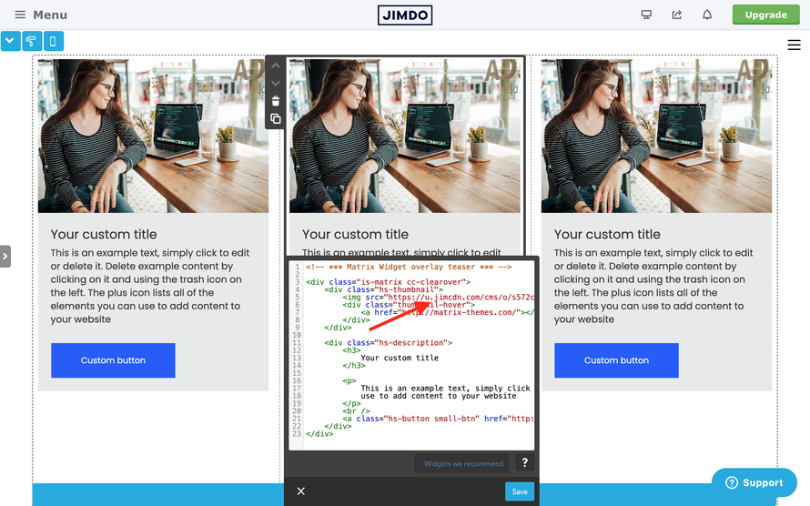 How to upload images in Matrix themes add-5 bg-primary-light