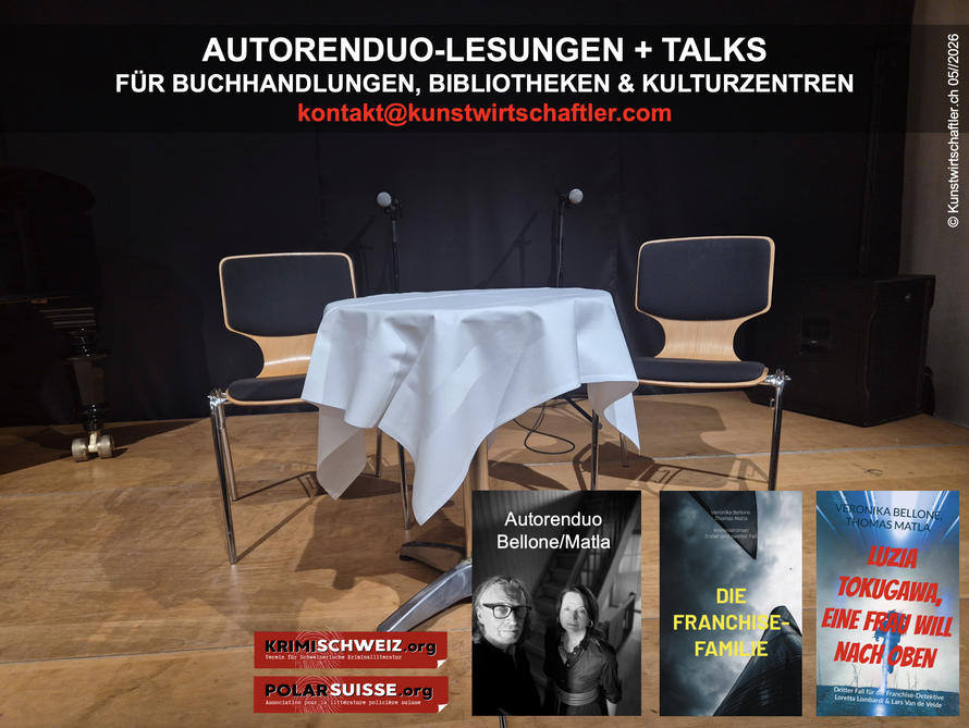Autorenduo-Lesungen & Talks © Kunstwirtschaftler.ch