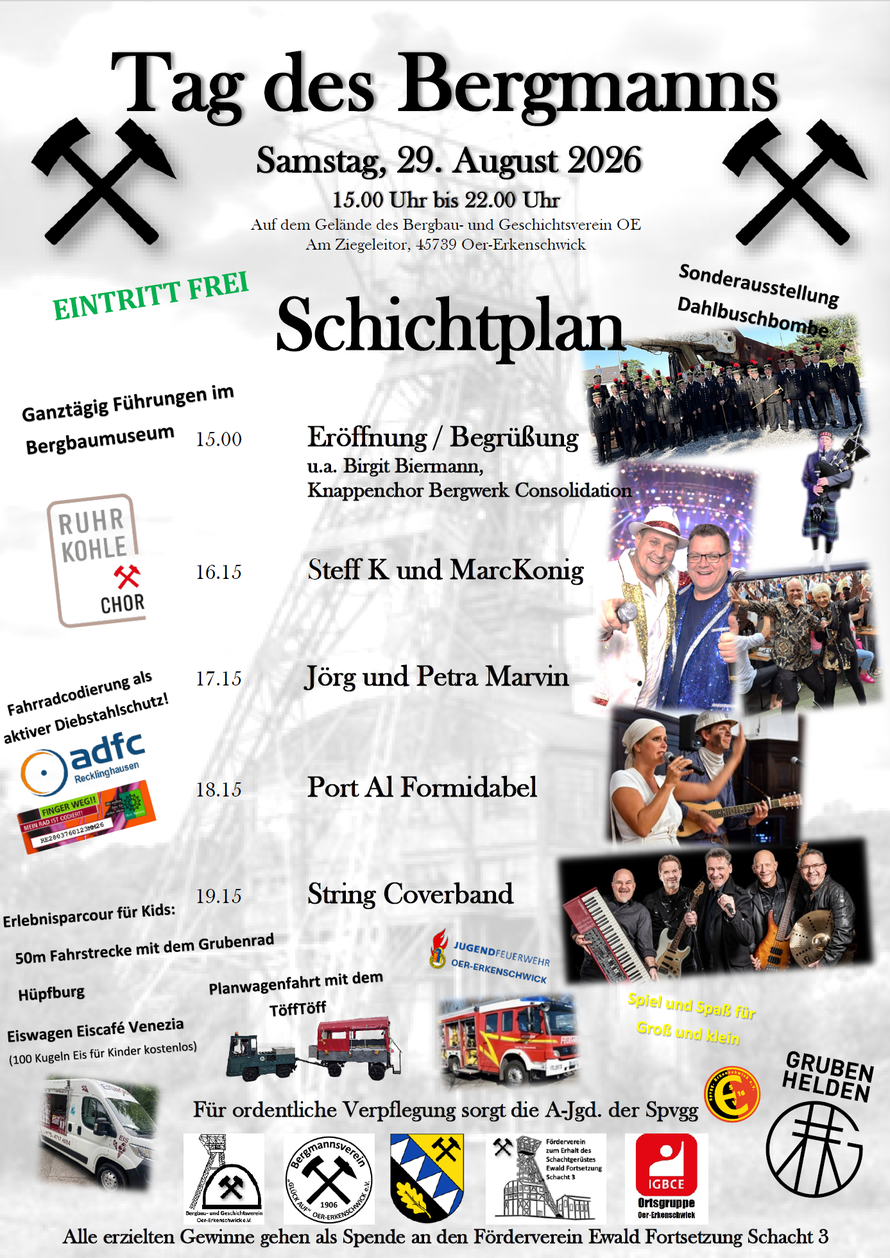 Save the date... 29.08.2026..Tag des Bergmanns