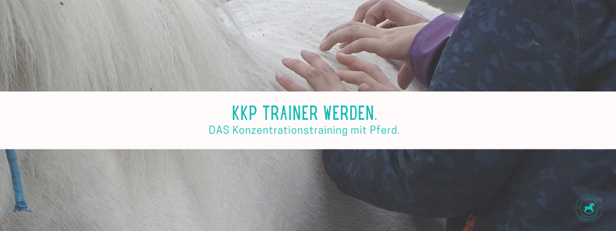 Wieherndes Klassenzimmer - mit KKP zum Lernerfolg: DAS Konzentrationstraining mit Pferd. Hier gibt es die Online-Fortbildung zum zertifizierten KKP Trainer.