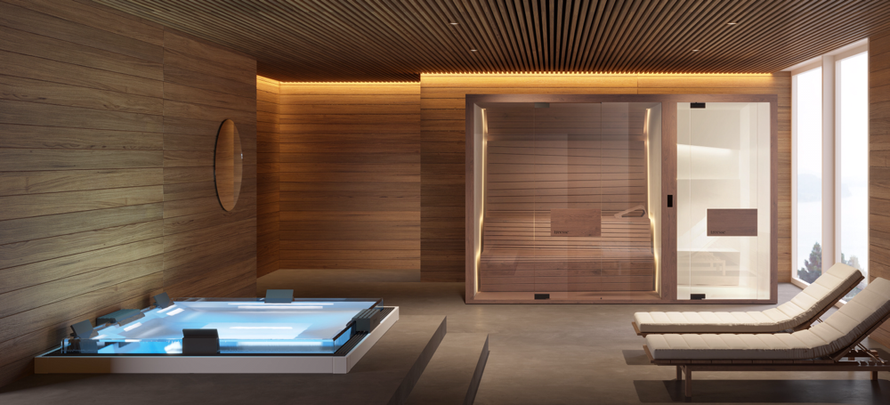TREESSE Minipiscina ICE | Sauna e bagno turco MIRAGE