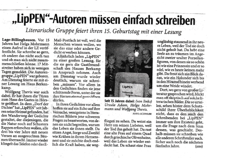 Lippische Landeszeitung - 27.09.2013