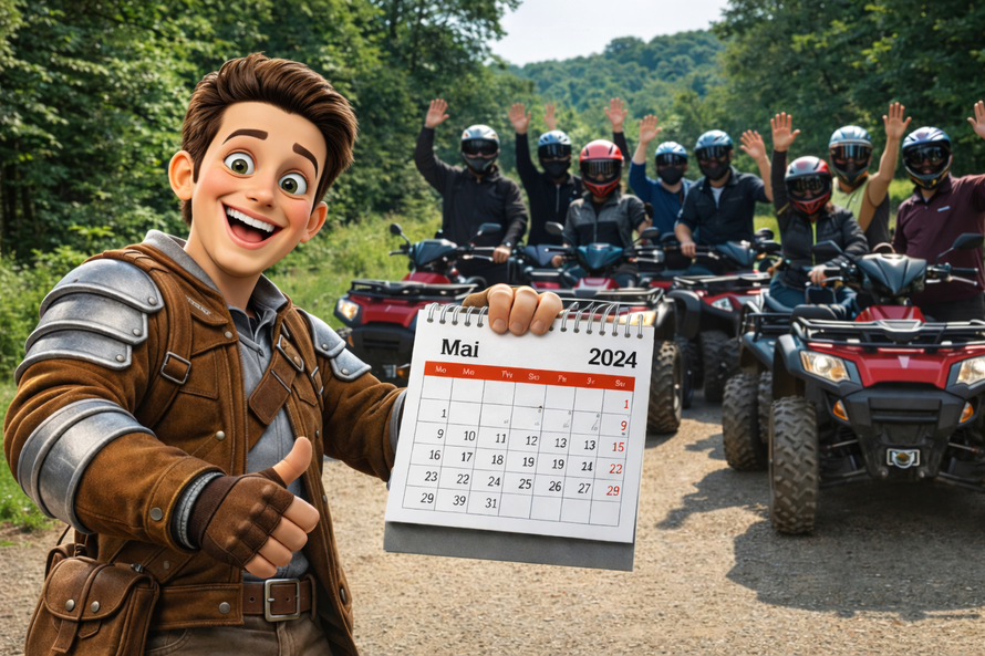 Quadtour bei GötzMotion im Jagsttal am Rande des Odenwalds.