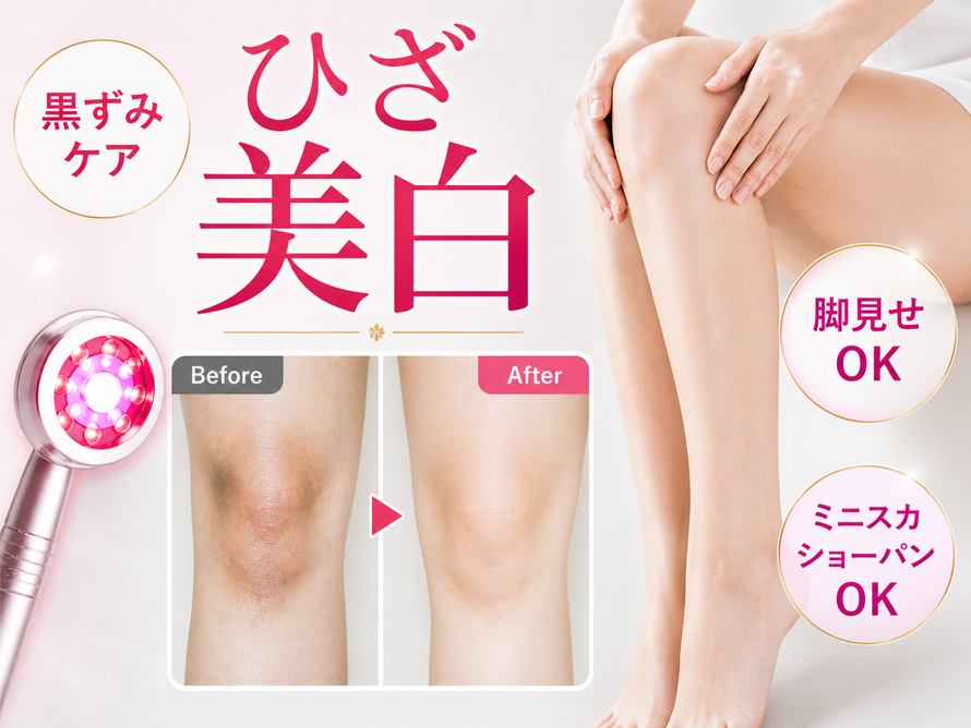 札幌|膝の黒ずみ改善|ひざの美白|LED光メラニンケア|脚見せに自信|ミニスカートやショートパンツを履くと目立つ膝の黒ずみを改善|明るく透明感のある膝に|エステサロン Twinkle(トゥインクル)