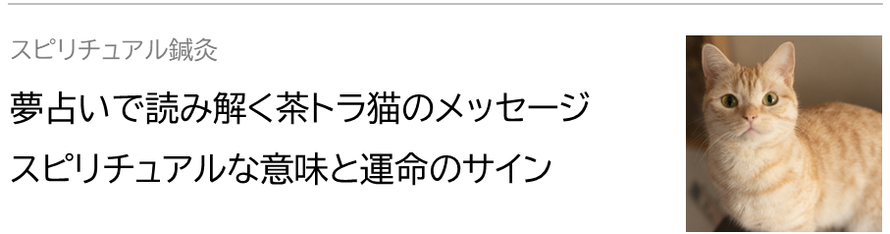 夢占いで読み解く茶トラ猫のメッセージ：スピリチュアルな意味と運命のサイン