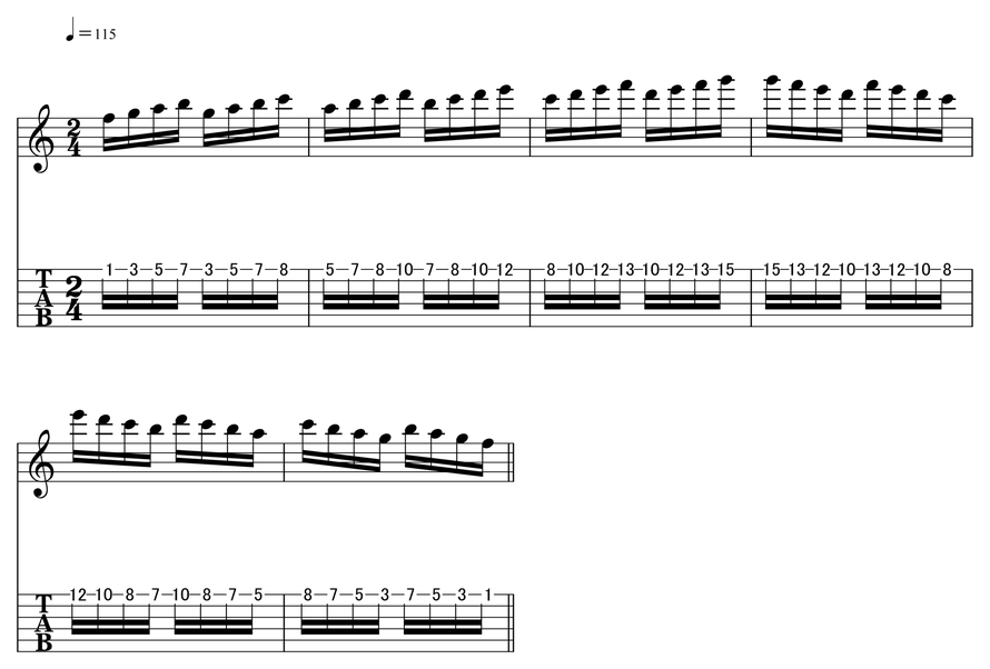 1 string sequence pattern2