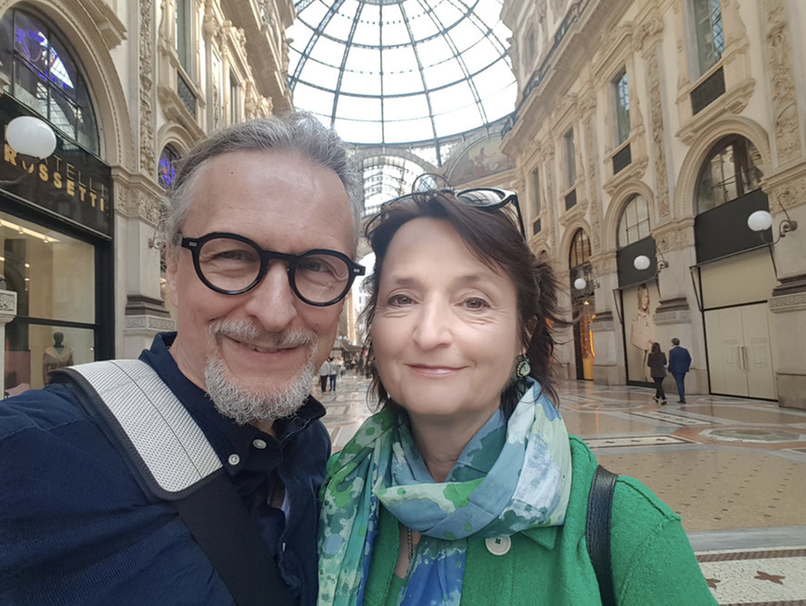 Veronika Bellone & Thomas Matla auf "Stadtwanderung" in Mailand © Bellone Franchise Consulting GmbH