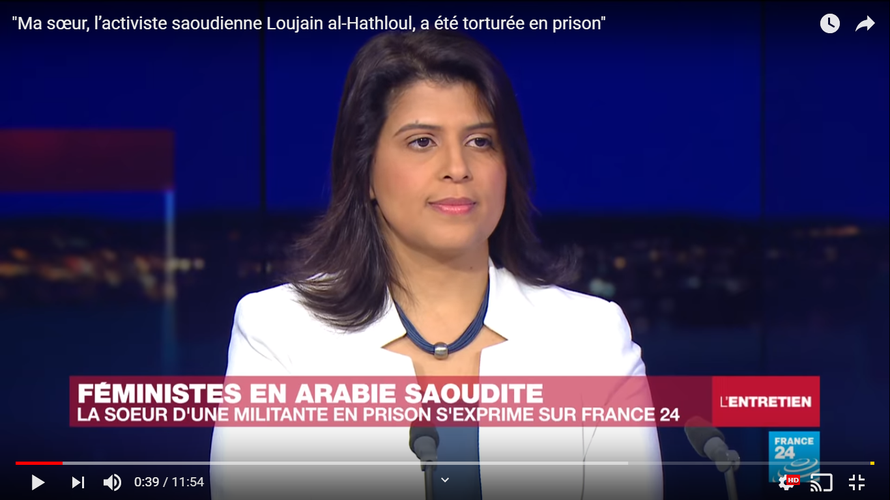 Entretien avec la sœur de l’activiste saoudienne Loujain al-Hathloul. Cette dernière, qui fait partie des militantes féministes saoudiennes arrêtées, a été harcelée et torturée en prison.