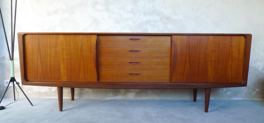 buffet, enfilade, danois, scandinave, Samcom, Johannes Andersen, teck, Bramin, Henry Walter Klein