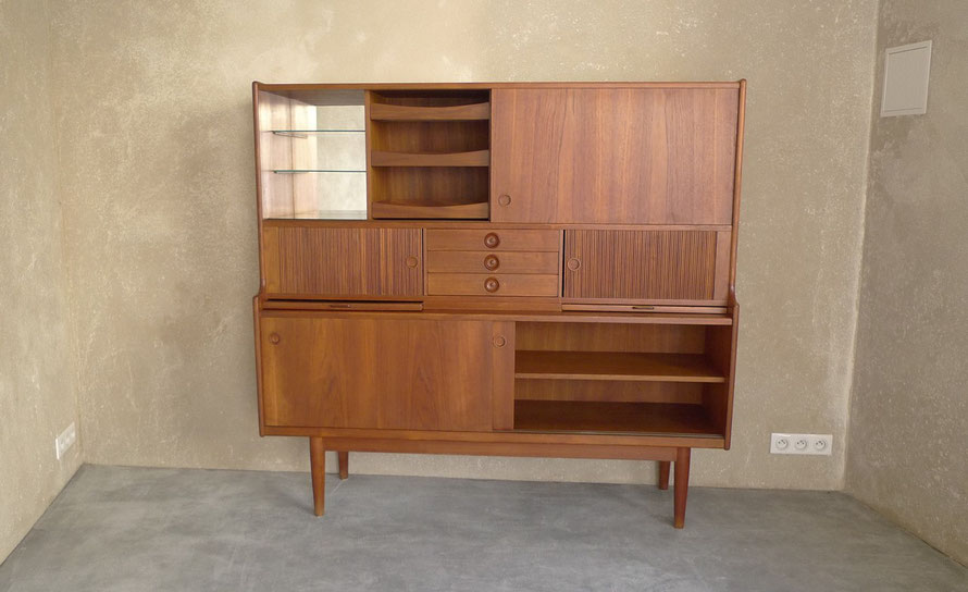 buffet, enfilade, danois, scandinave, Samcom, Johannes Andersen, teck, Bramin, Henry Walter Klein