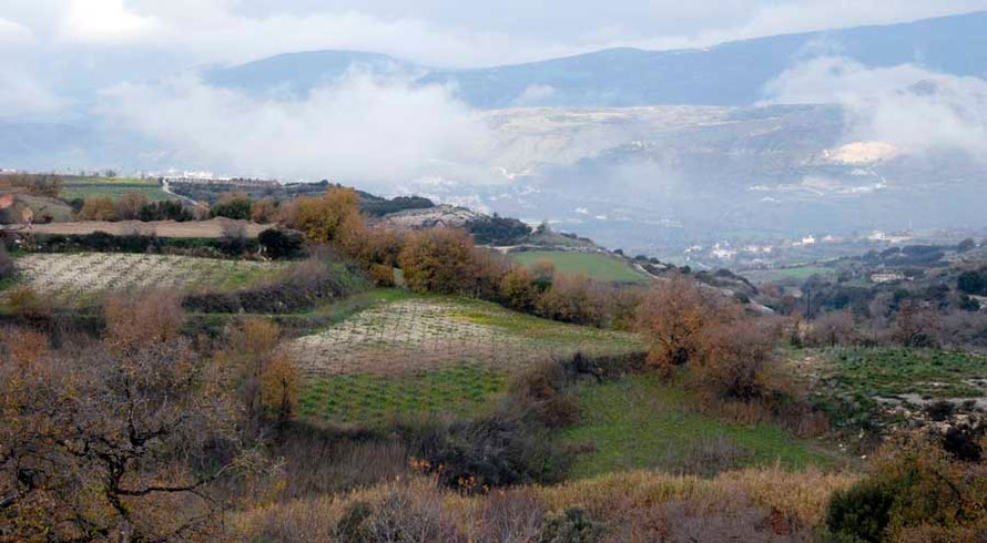 Clouds clearing between Pafos and Polis