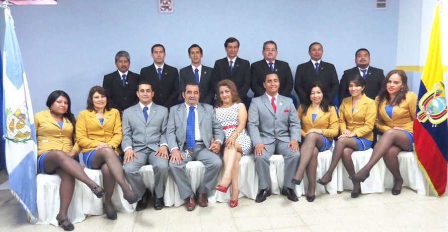 Plana mayor y funcionarios ejecutivos del Sindicato de Choferes Profesionales de Tarqui. Manta, Ecuador.