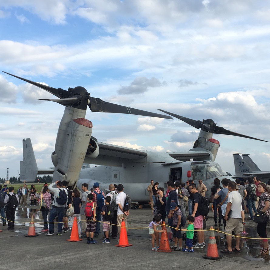 V-22 Osprey at Yokota Air Base Tokyo Fussa aircraft yokota airport friendship festival event TAMA Tourism Promotion - Visit Tama　オスプレイ航空機　横田基地　東京都福生市　日米友好祭　多摩観光振興会