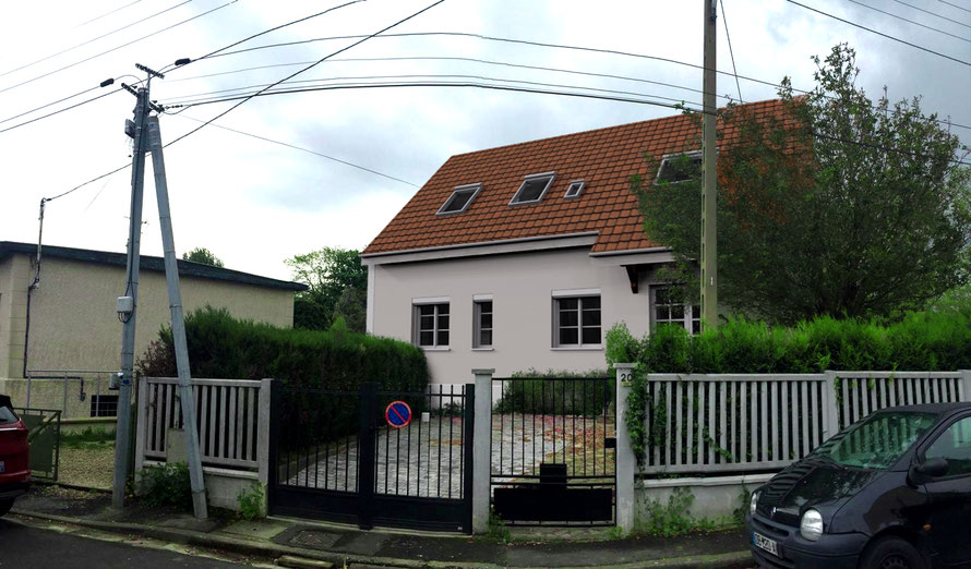 Rendu 3D d’un volet paysager pour dossier de permis de construire, réalisé par ocoeurdesplans.com