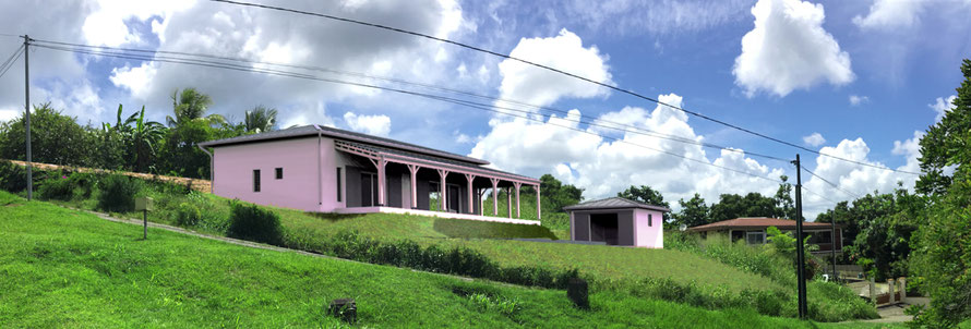 image en 3D pour un permis de construire, La Martinique
