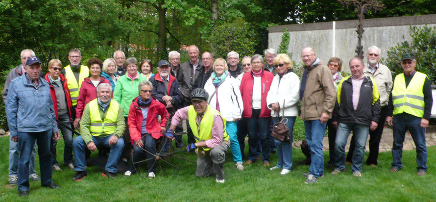 Gruppenbild der Radlergruppe - Foto: Theo Sander