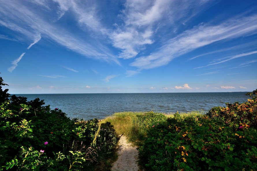 Munkmarsch hat einen kinderfreundlichen Sandstrand und ein Sandwatt