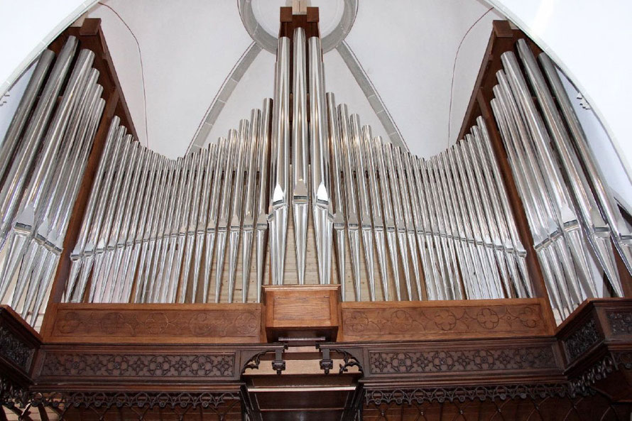 Orgelprospekt der neuen Merten-Orgel in St. Vitus - Foto: Kirchengemeinde