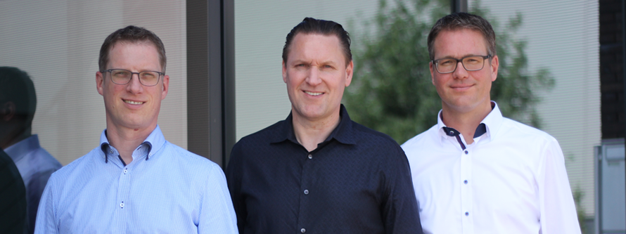 Foto der Geschäftsführer von links: Ingo Jagels, Martin Borchers, Frank Tieskötter