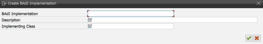 Create new BAdI implementation
