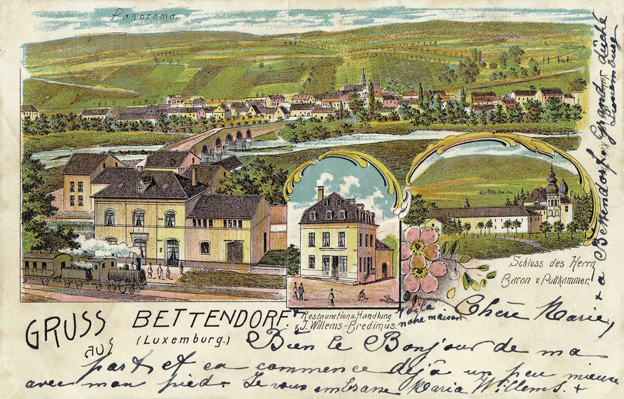 Bettenduerf Eng Zäitrees, Bettendorf, Bettenduerf, Bettendorf Gare, Bettenduerf Gare, Willems Bredimus Bettendorf, Restauration Willems
