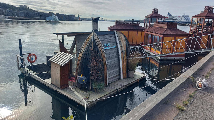 Sauna im Hafen von Oslo