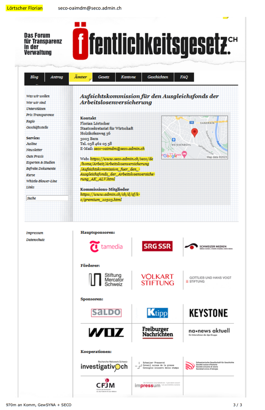 Offene Netzbriefe zum SECO-Sumpf                 Offenes Netzbuch               Helpstorm