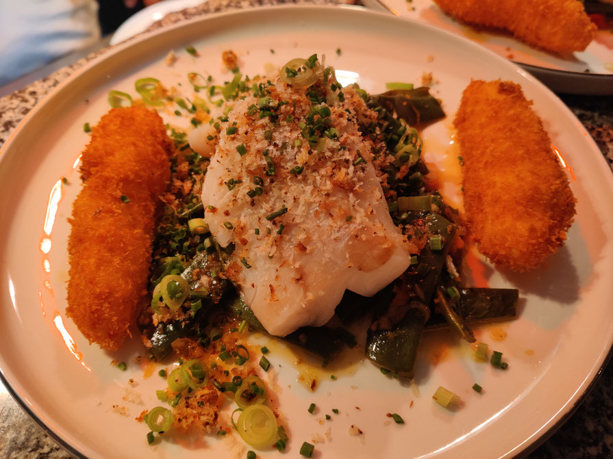 Offene Fisch-Lasagne