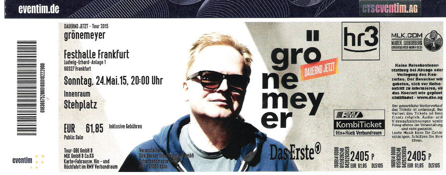 Nr. 201 - 24.05.2015 - Herbert Grönemeyer - Festhalle, Frankfurt