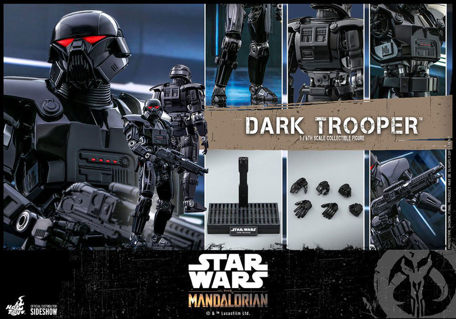 Dark Trooper 1/6 Star Wars The Mandalorian Actionfigur 32cm Hot Toys 