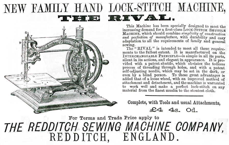 REDDITCH SEWING MACHINE COMPANY Fiddlebase