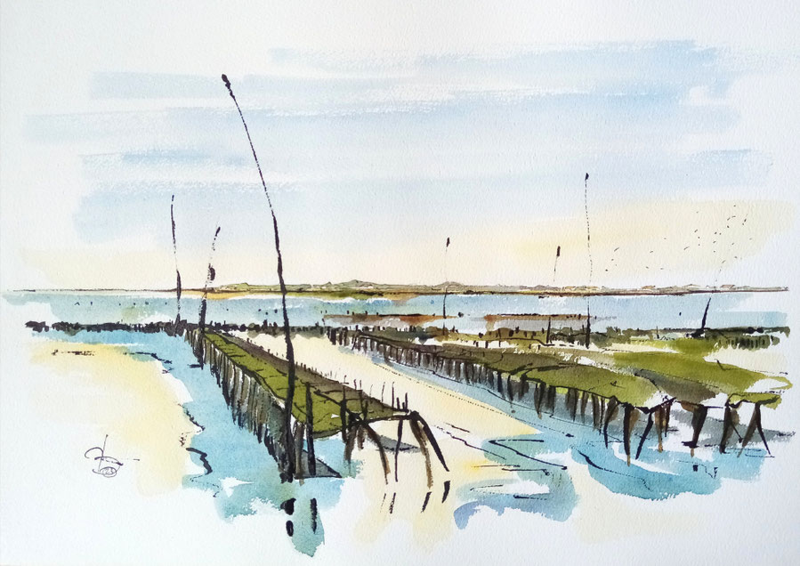 Aquarelles Ile De Re Denis Delalle Aquarelliste De L Ile De Re