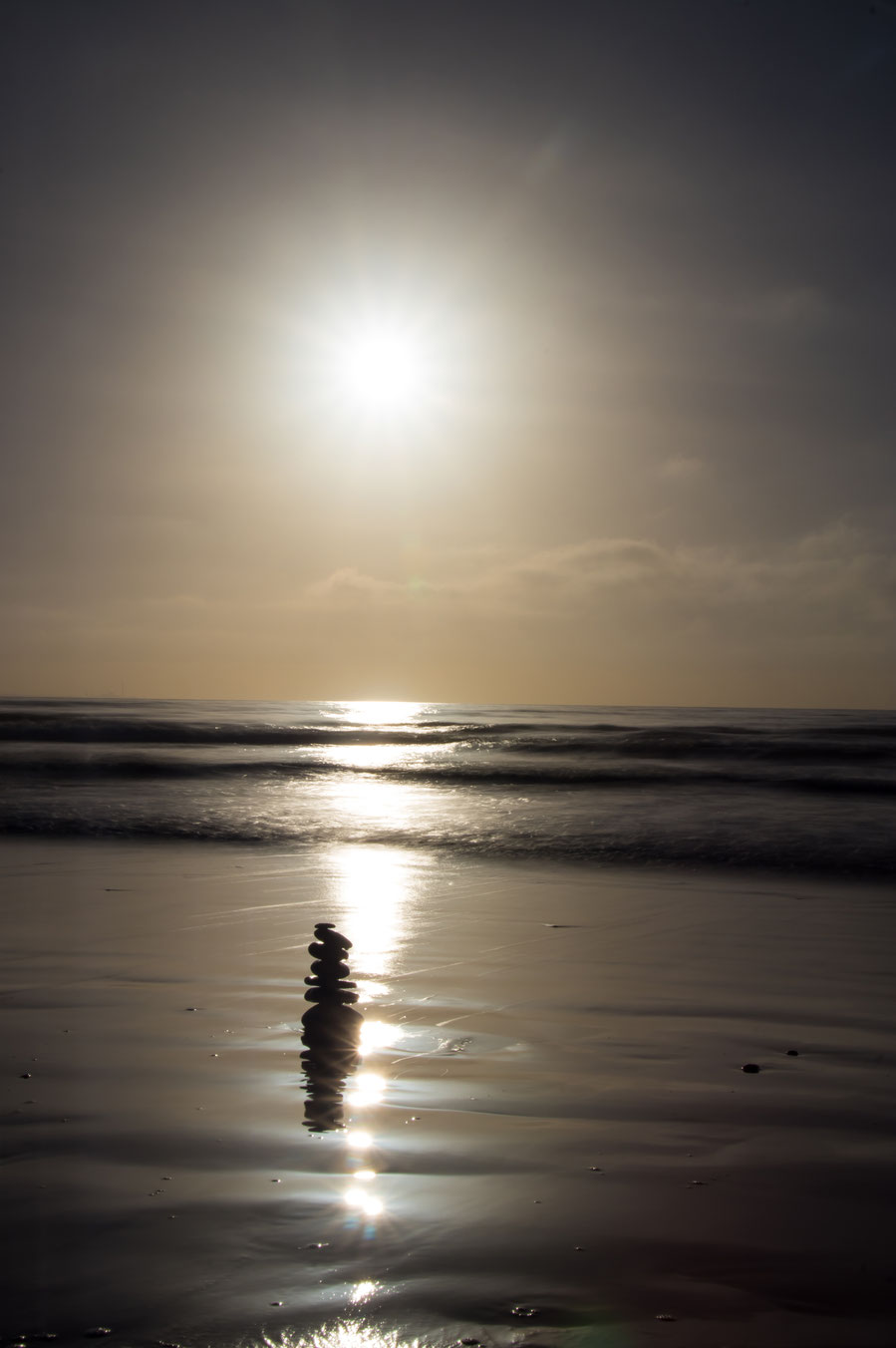 Schattenspiel am Strand in Gran Canaria