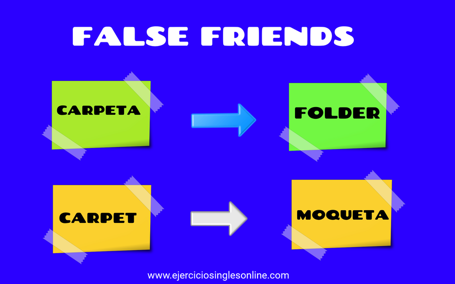 false friends en inglés