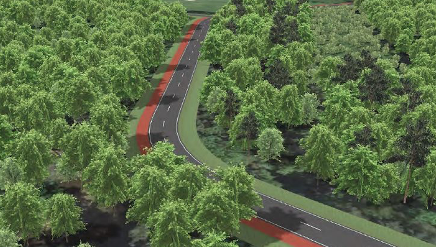 So könnte nach den Vorstellungen des Planungsbüros die neue Strecke aussehen