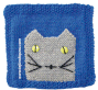 Tutorial: bolsillo en forma de gatito para aplicado tejido en dos agujas o palitos