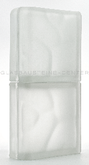Seves Glassblock Clear 1919/8 Linear End Wave Sahara 2S Gerader Abschluss Endstein Glasbaustein Wolke Satiniert Basic Glass Blocks Terminal Solaris