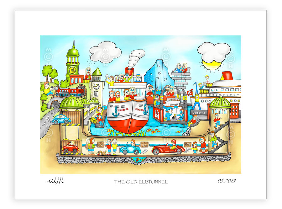 Titel: "THE OLD ELBTUNNEL" aus dem Mai 2019