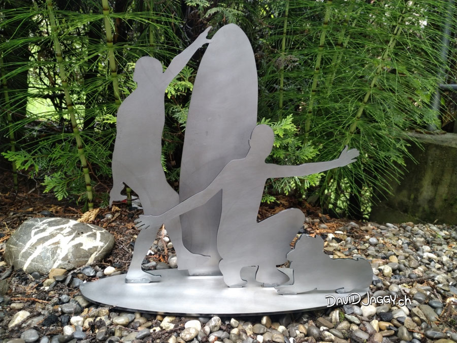 Blechschild, Silhouette, Schattenbild