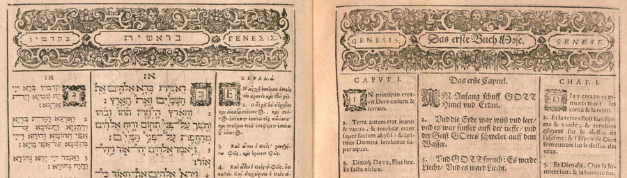 Hutter Polyglot Bible, Nuremberg Polyglot, Genesis