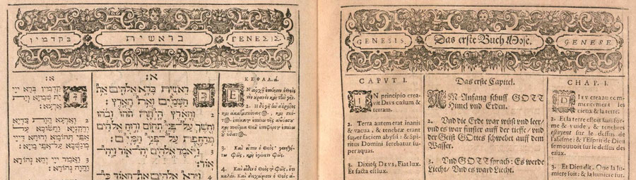 Hutter Polyglot Bible, Nuremberg Polyglot, Genesis