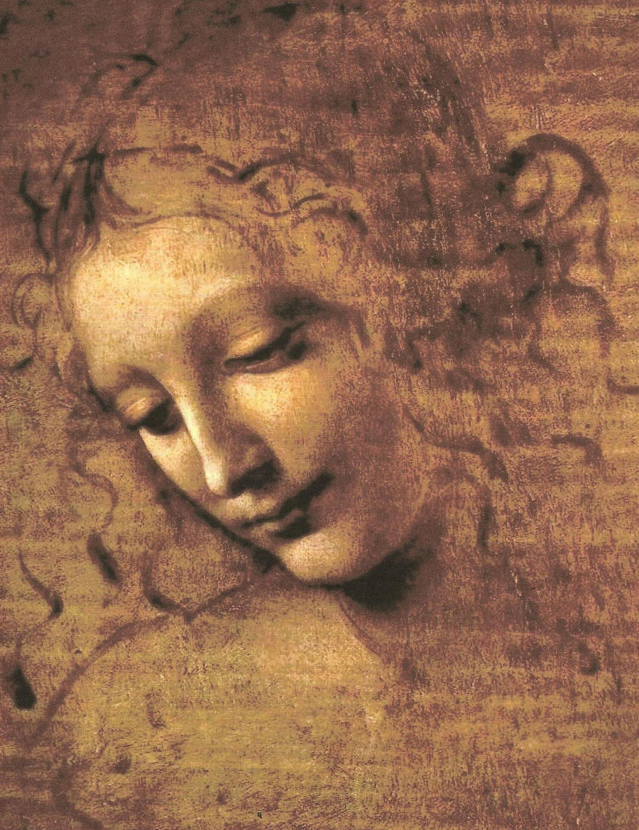 Fig. 7 - Foto della pittura la Scapigliata attribuita a Leonardo