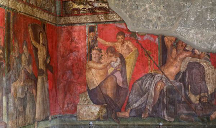 Fig. 3 - Foto di affresco pompeiano