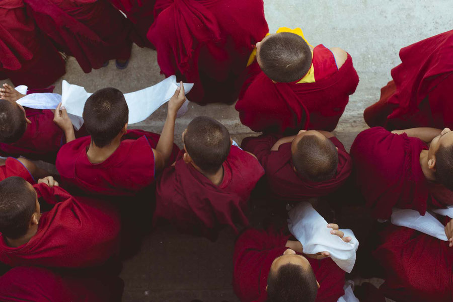 Monks, Kopan monastery, Nepal