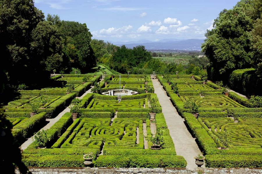 Renaissance garden, Castello Ruspoli, Italy