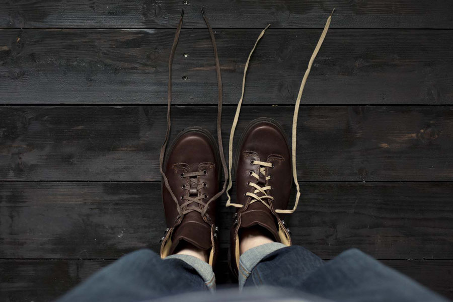 Shoes on wooden floor