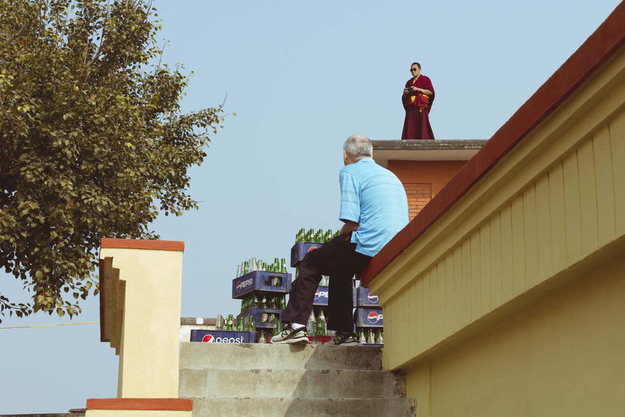 The price of documenting, Kopan monastery, Nepal