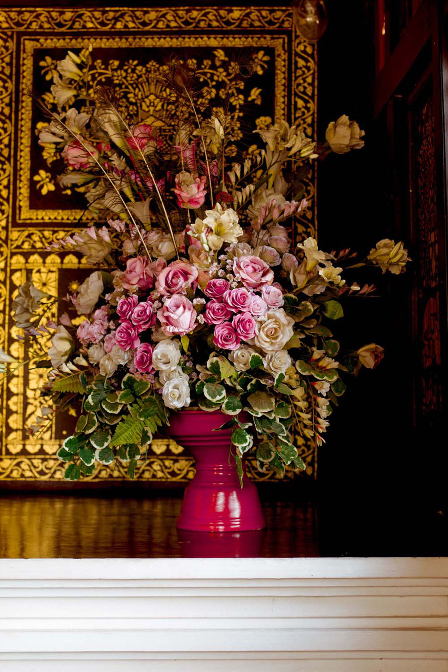 Altar flowers, Chiang Mai, Thailand